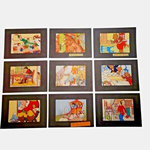 Eulalie Banks Platt and Munk 1930's fairytales Peter Pan Goldilocks 17 cards vtg